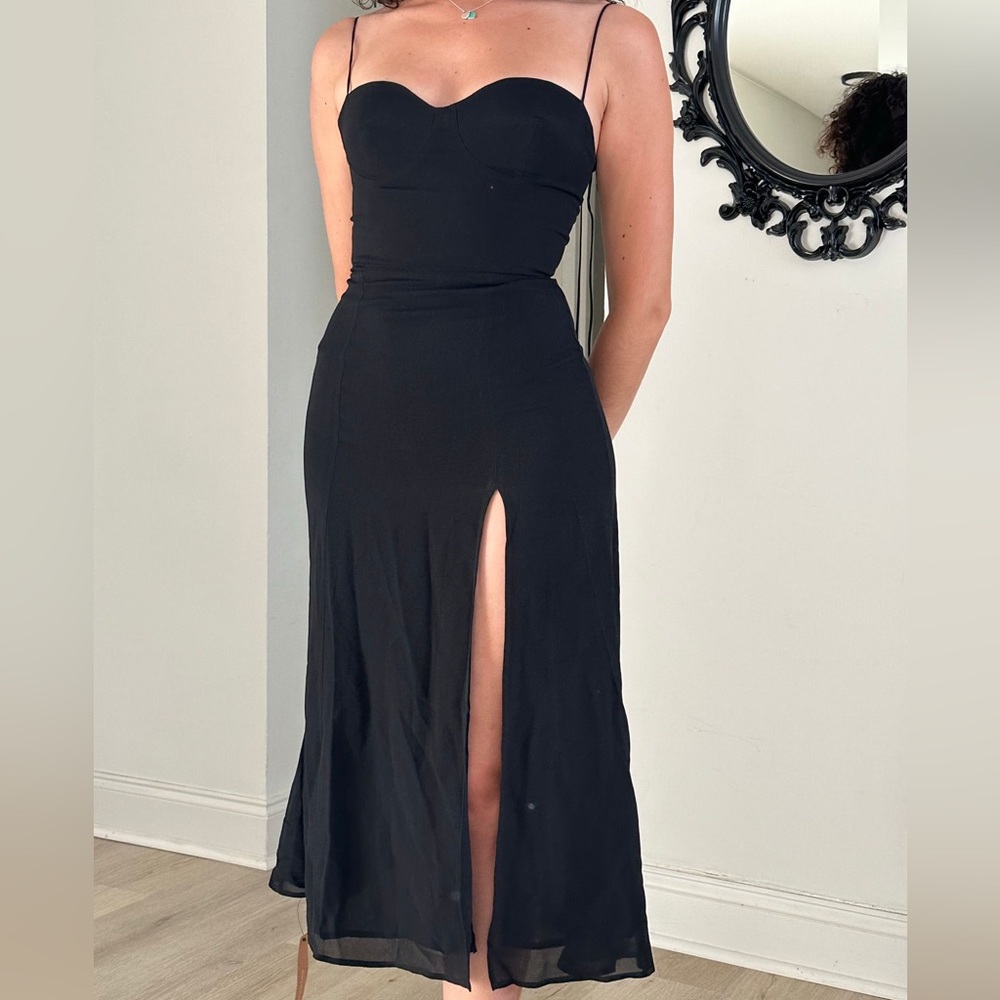 REFORMATION Juliette Side Slit Dress